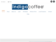 Tablet Screenshot of indigocoffee.com